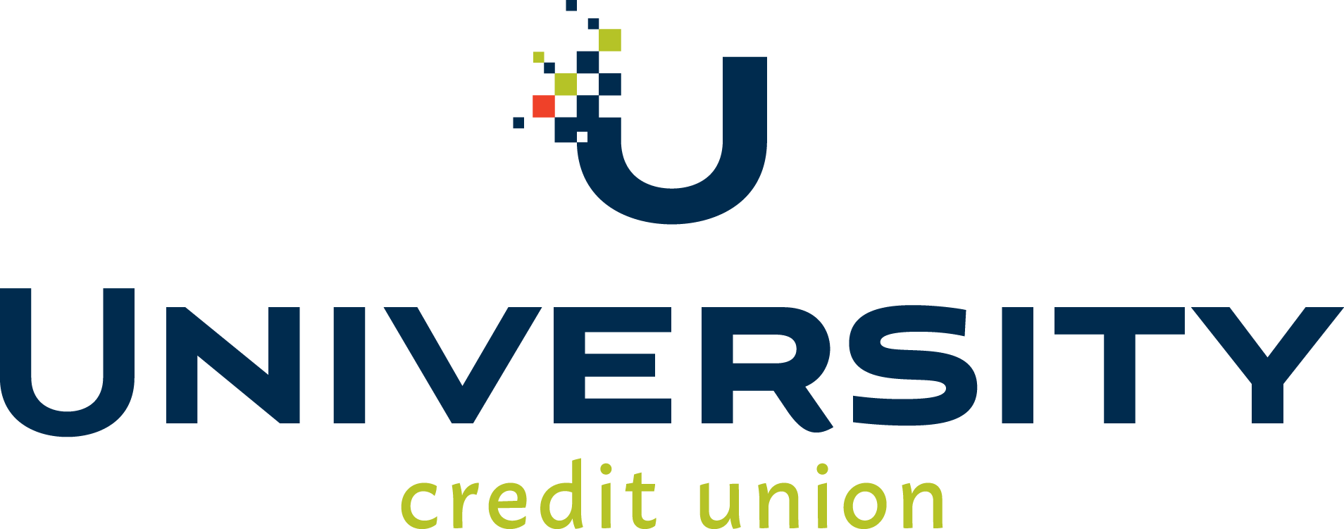 University Credit Union logo featuring a stylized "U" and colorful elements.