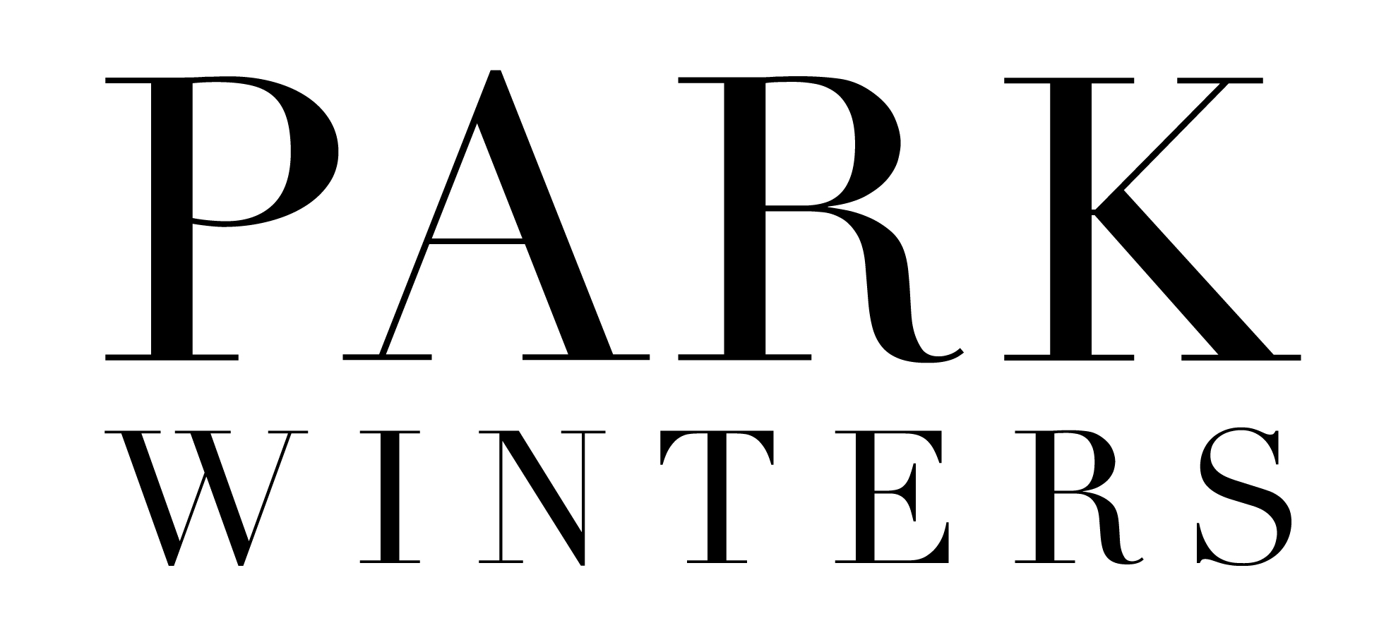 Logo of "PARK WINTERS" in bold, stylized black font.