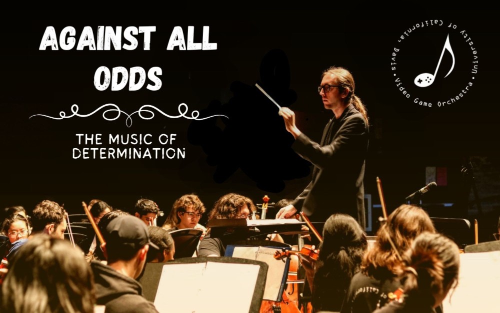 Conductor leads orchestra passionately on dark stage under spotlight, photograph