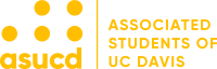 ASUCD logo - yellow dot cluster and "Associated Students of UC Davis" text