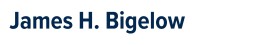 Text in a formal font reading "James H. Bigelow".